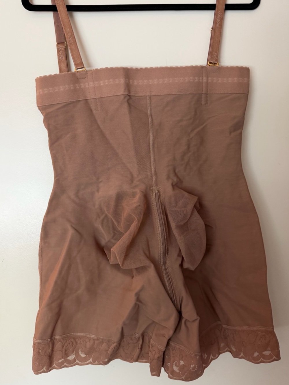 Diva High-Waist Shaping Bodysuit Shorts in Light Brown - Picture 2 of 5